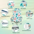 thumbnail image 2 of Ktaxon Backpack Beach Chair, 5-Position Protable  Beach Chair, Light-Weight Foldable Camping Chair with Back Storage Bag & Cooler Pouch and Side Bags for Beach Poolside (Low, Flamingo), 2 of 9