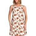 thumbnail image 1 of Balery Cowboy Western Vestidos de verano para mujer con estampado: vestido holgado sin mangas, vestido playero informal y cómodo para días calurosos., 1 of 7