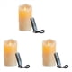 thumbnail image 1 of 3X Velas LED, Velas Parpadeantes Sin Llama, Velas Recargables, Velas de Real con Control Remoto, 15 cm, 1 of 5