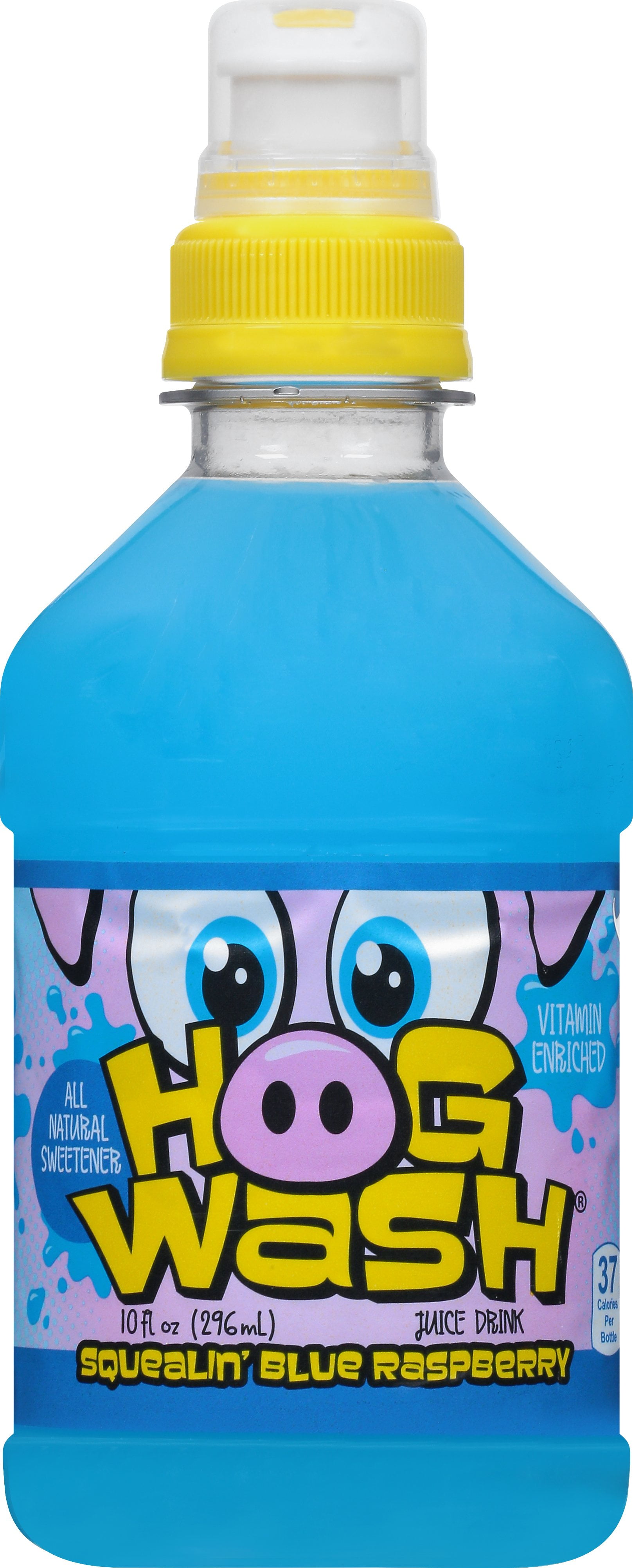 Hog Wash Blue Raspberry Juice Drink, 10 Fl. Oz.