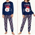 thumbnail image 5 of Couple Christmas Pajamas Adults Santa Christmas Long Sleepwear Matching Christmas Pyjamas for Men Women, 5 of 5
