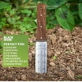 thumbnail image 3 of Leodye 1PCS 440 Stainless Steel Garden Knife with Holster & Hand Guard High Polish Gardening Weeding Digging Pruning Tool -12.4IN, 3 of 3