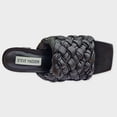 thumbnail image 3 of Steve Madden Braid Black Fashiion Slip On Block Mid Heel Open Toe Heeled Sandals (Black, 9.5), 3 of 6