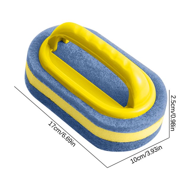 High-Density Sponge Dishwashing Brush with Handle, Thickened Cleaning Cloth for Pots, Pans, and Kitchen Utensils, Multi-Surface Scrubber for Sinks and Tiles