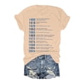 thumbnail image 1 of LUOGENLI T-shirts pour Femmes T-shirts Décontractés à Col Rond / Manches Courtes pour Confort & Style T-shirts Blancs de la Saint-Valentin pour Femmes T-shirts Graphiques de Pâques Beige G, 1 of 4