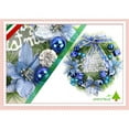 thumbnail image 2 of 12 Inch Small Christmas Wreath for Front Door, Mini Door Wreath with Artificial Berries Flowers Bow Balls for Indoor Windows Outdoor Christmas Decorations, 2 of 2