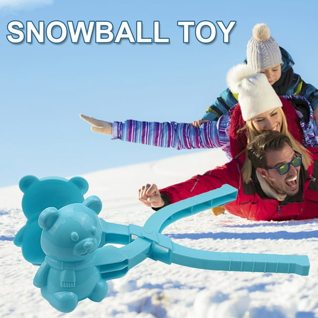 Gwong Juguete Forma de oso Estilo de fútbol Snowball Maker Clip Plastic Plastic Freely Collected Winter Ball Ball Kids Toy Gwong 30012329