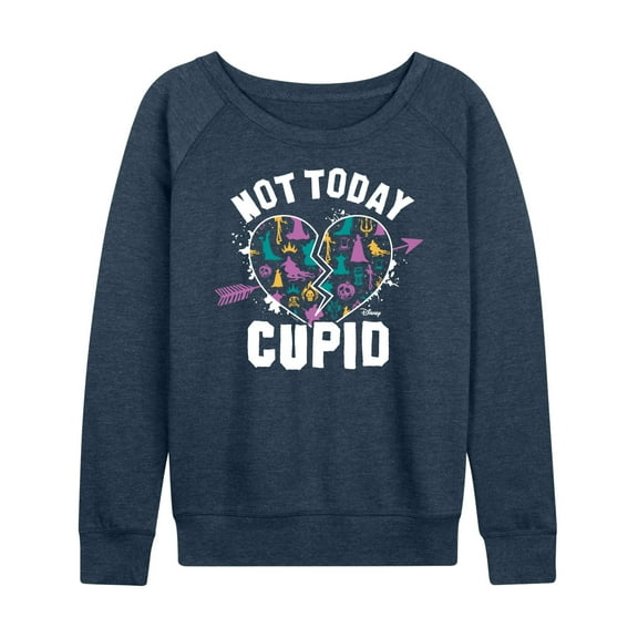 Disney Villains - Valentine's Day - Not Today Cupid - Women's Lightweight French Terry Long Sleeve Shirt