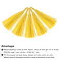 thumbnail image 4 of 50Pcs Bright Yellow Tassel Garland Banner w Rope for Wedding Birthday Party Decoration, 4 of 7