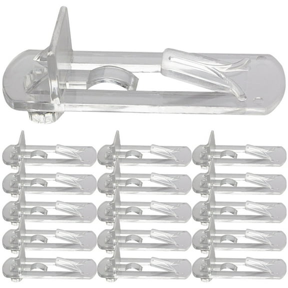 DEEPCRAFF Clear Shelf Bracket for Cabinet Plastic 30Pcs
