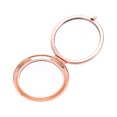 thumbnail image 4 of Ofertas Únicas 1 Pc Espejo de Maquillaje Compacto para Viajes Vacaciones Tono Rosa Dorado Metal Vidrio, 4 of 5