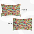 thumbnail image 2 of Sikiie Colorful Fish 2 Print Plush Pillow Cover, Wrinkle-proof and Stain-resistant Pillow Protector without Pillow Core, Home Decoration-20"x30", 2 of 6