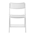 thumbnail image 3 of Airflex Series Premium Polypropylene Folding Chair, Pack of 4 - White, 3 of 7