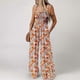 thumbnail image 3 of Women's Casual Loose Sleeveless Printed Wide-Leg Jumpsuit red floral XXL, 3 of 4
