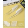 thumbnail image 4 of Nail Brush for Cleaning Fingernails 2 Pack, Fingernail Scrub Brush, Multifunctional Plastic Handle Pedicure Brushes, Nail Scrub Brush Set, Manicure Brush for Toes and Nails Women Men,clear, 4 of 5