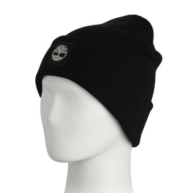 Timberland Men's Unisex Tonal Logo Patch Cuffed Beanie Winter Hat