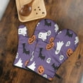 thumbnail image 5 of Cute Oven Mitts,Purple Halloween Ghosts Skulls and Bats Oven Mitt 2-Pack Set,Kitchen Gloves for Oven,Heat Resistant Oven Mitts 7.7"x12", 5 of 7