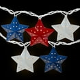 thumbnail image 3 of Northlight 10-Count Red and Blue Fourth of July Star String Light Set, 7.25ft White Wire, 3 of 8