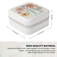 thumbnail image 2 of SHERONV Flower Small Jewelry Box for Women Travel Organizer Case White, 2 of 5