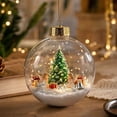thumbnail image 2 of Clearance Glowing Christmas Story Ornament, Glowing Christmas Diorama Ornament| Glowing Christmas Ornament with Warm Led Light, Mini Holiday Scene, for Home Christmas Party Hanging Decoration, 2 of 8