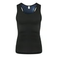 thumbnail image 6 of FANNYC Compression Shirts For Men Body Shaping Vest Sweat Sauna Suit Workout Tank Tops Waist Trainer Gym Shapewear Undershirt Tummy Control Girdle Up To Size 3XL,Black, 6 of 7