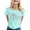 Mint Green, variant on Alun Easter T Shirts for Women He Is Risen T-Shirt Crewneck Short Sleeve Easter Gift Bible Verse Tee Tops Ladies Casual Letter Print Festival Stylish Outfit Yellow XL