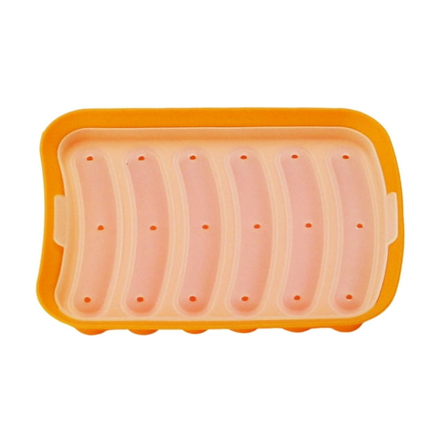 Dsscvnef 6 in 1 Sausage Maker Machine DIY Hot Dog Ham Silicone Baking Tray Kitchen Cooking Gadget Non-Stick Easy Clean Durable