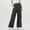 Black, variant on Girls Sweatpants with Cargo Pockets Elastic Waistband Wide Leg Causal Kids High Waisted Pants 8-12Y