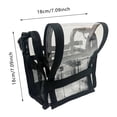 thumbnail image 3 of Clear Makeup Cosmetic Organizer Bag, 1 Pcs Tote Bag Waterproof Transparent for Cosmetics, Portable Zipper Storage Pouch for Travel Bathroom, Zippered Toiletry Bag (7.09 Inch), 3 of 7