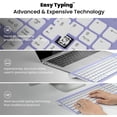 thumbnail image 2 of Wireless Keyboard and Mouse Combo, Compact Full Size Wireless Computer Keyboard and Mouse Set 2.4G Ultra-Thin Sleek Design for Windows, Computer, Desktop, PC, Notebook - Purple, 2 of 4