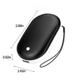 thumbnail image 5 of HIBIBUD 2026 New Rechargeable Hand Warmers- Electric Hand Warmer 2400Mah Reusable Handwarmers- Portable Usb Hand Warmer Heater Battery Pocket Warmer- Gifts for Men and Women White, 5 of 7