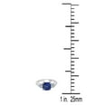 thumbnail image 3 of AoneJewelry Sapphire and Diamond Three stone Ring 2.20 Carat In 10K Solid Rose, White & Yellow Gold, 3 of 5