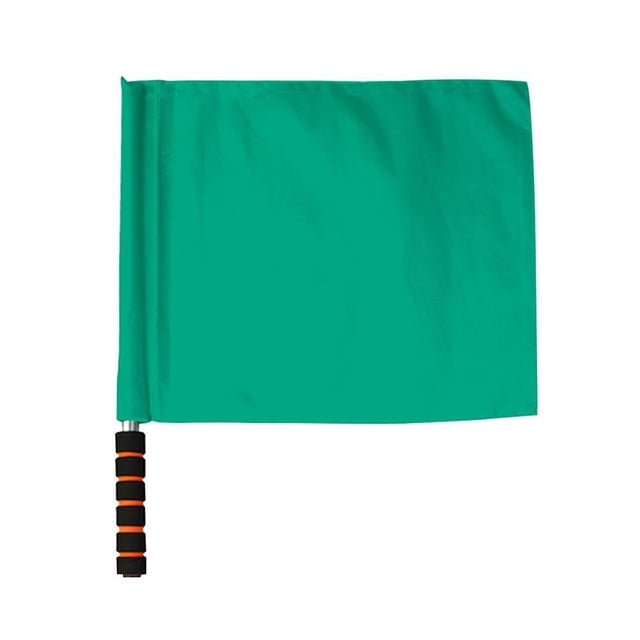 ZOUBAOQ Drapeau de Signal Drapeau d'Arbitre sur Piste Rouge Jaune Vert Blanc Drapeau de Commandement de la Circulation Drapeau de Football Drapeau de Lineman Drapeau de Signal Ferroviaire