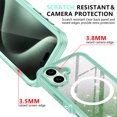 thumbnail image 6 of Casetego for iPhone 16 Magnetic Case,[Compatible with MagSafe] Full Body Shockproof with Built-in Screen Protector Drop Protective Phone Cover,Green, 6 of 8