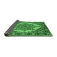 thumbnail image 2 of Ahgly Company Indoor Round Oriental Emerald Green Industrial Area Rugs, 4' Round, 2 of 4
