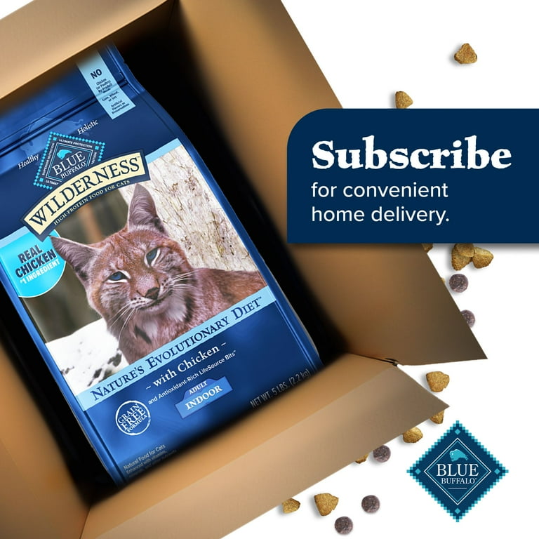 Blue Buffalo Wilderness Natural Dry Cat Food for Indoor Cats High