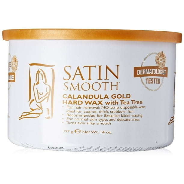 Satin Smooth Satin Smooth Calandula Gold Hard Wax with Tea Tree 14 oz