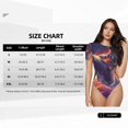 thumbnail image 5 of Pofeuu Astronaut Dolphin Print Short Sleeve Body Suits Women Round Neck Bodysuits for Women Onesie Adult Set Body Suit-Small, 5 of 7