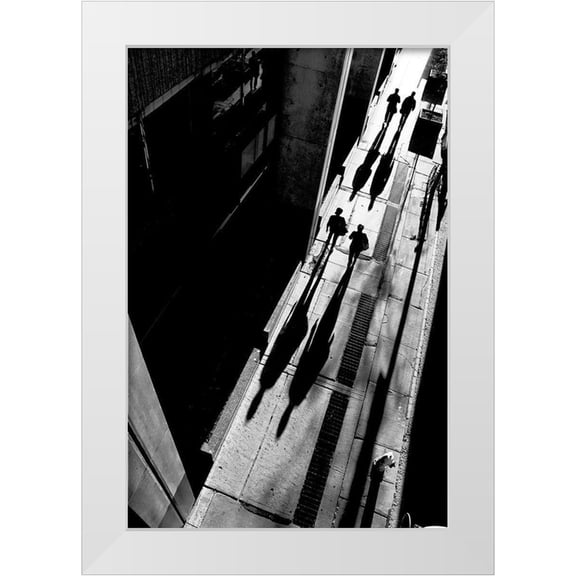 Wang, Jian 11x14 White Modern Wood Framed Museum Art Print Titled - Queen Street