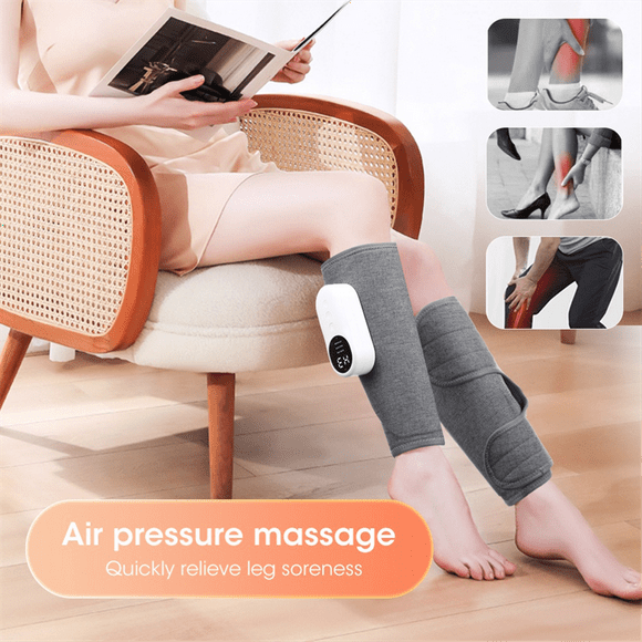 Calf Compression Massager for Circulation and Pain Relief Leg Massager with Heat Relieve Fatigue Help ElectricMassager,A