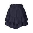 thumbnail image 5 of EINCcm Flowy Mini Skirt for Women Casual Boho Ruffle Tiered Skirts High Waist Mini Skirts Eyelet Lace Trim Short Skirts, 5 of 6