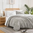 thumbnail image 4 of Elegant and Chic Winter Brush Reversible Soft 3-Piece Duvet Cover Set by Southshore Fine Linens, 4 of 4