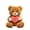 brown, variant on Heart Plush Hug Bear Stuffed Toy with Soft Filling for Gift Giving and Room Display