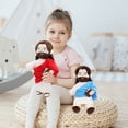 thumbnail image 3 of Jesus Plush Speaks 20 Of Jesus' Bible Verses And 3 Of Bible Music Jesus Doll Stuffed Animal To Teach Suitable For Church Sunday School Religious Easter-Red, 3 of 7