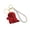 D002- Red, variant on Halloween Bag Charm, Halloween Decorations, Ghost Halloween Decor, Sparkling Wrist Strap, Accessories for Daily Outfits, Silver Fully Encrusted Rhinestone Ghost Keychain, 5X3 Inch