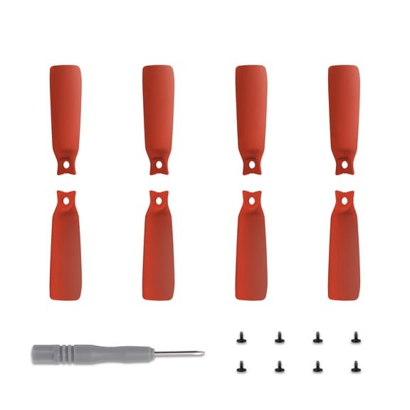 Injueey Las hélices coloridas para FLIP personalizan la cámara aérea, fuertes y duraderas, ligeras y potentes. Accesorios para drones aéreos Rojo