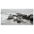 thumbnail image 2 of Côte Rocheuse Noire et Blanche - Grande Toile d'Art de Bord de Mer, 2 of 3