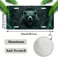 thumbnail image 2 of 1 Pcs 2D Flat License Plate Covers & Frames, Angry Bear in Celtic Frame For Decorative Front, Waterproof For Decoration Aluminum License Plate Covers & Frames Cover For Men Women, 12" X 6", 2 of 7