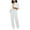 White, variant on Timegrad Rompers for Women Fall Work Casual Loose Jumpsuit 1 Piece Long Sleeve Button Wide Leg Sets