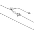 thumbnail image 3 of Sterling Silver Box Link Chain Necklace | Adjustable 22 Inch Length | .75 mm Thick | With Gift Box | Everyday Elegance, 3 of 7